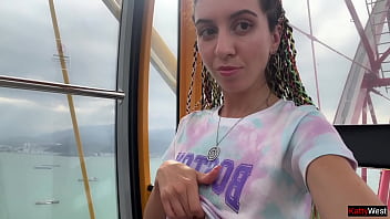 Exhibitionist Cop’s Risky Ride – Stranger Strokes Me Off And Gulps My Load On The Ferris Wheel