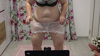 Thick Juicy Pawg Bounces Her Big Ass In A Parade Of Panties Right Up Close To The Webcam, This Curvy Milf Loves Showing Off Her Plump Figure In A Steamy Home Fetish Show