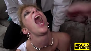 Obedient Slut With Huge Tits Worships Cock