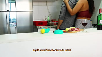 Julia Carioca As Mrs. Claus Drenched Her Brother-in-law’s Christmas Turkey With Her Saliva And Sopping Wet Pussy