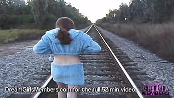 Daring Redhead Jamie Flaunts Her Fiery Curves In Risky Public Exposure