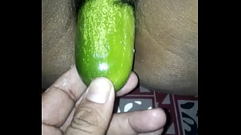 Sultry Desi Wife Sensually Devouring A Thick, Juicy Cucumber